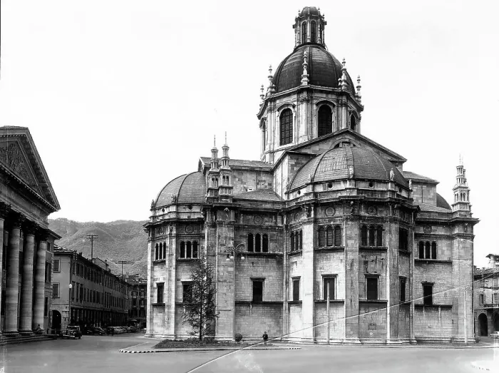 Stampa con cornice : Veduta absidale del Duomo di Como