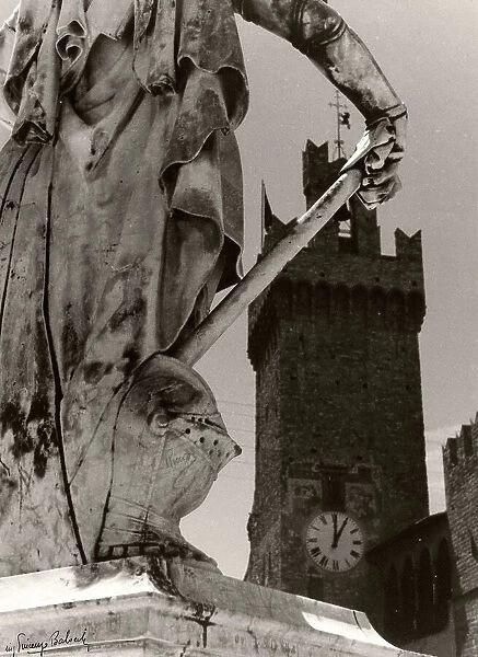 Arezzo detail of the statue of Grand Duke Ferdinando I de