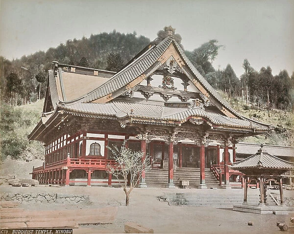 Buddhist temple in Minobu, Japan
