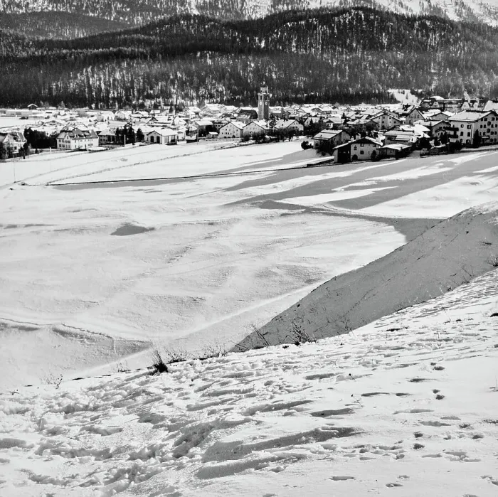 Stampa con cornice : Engadina, Celerina