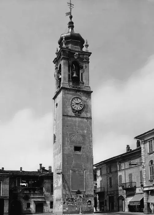 Stampa con cornice : Torre dell'Orologio a Oleggio