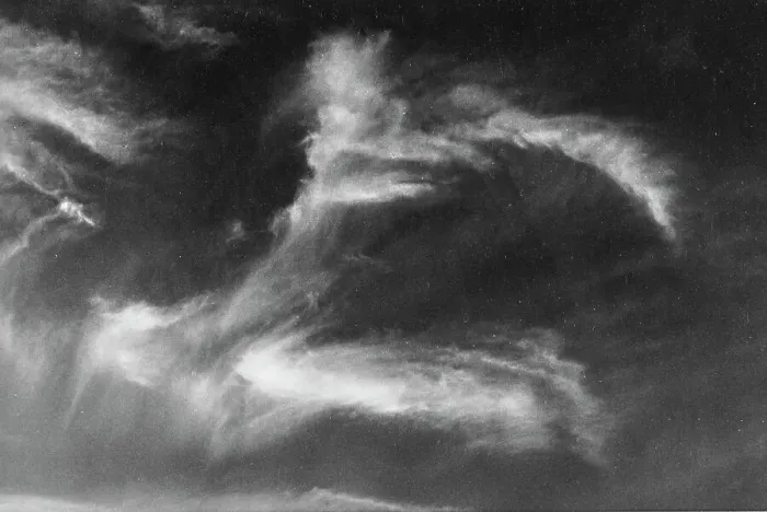 Gerahmter Druck : Wolkenlandschaft in der Toskana