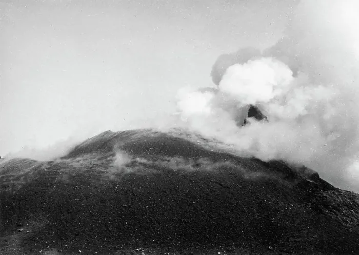 Stampa con cornice : Vesuvio. Eruzione del Vesuvio