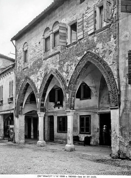 Stampa con cornice : Facciata di un Palazzo trevigiano