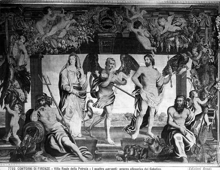 Gerahmter Druck : Villa Medicea della Petraia