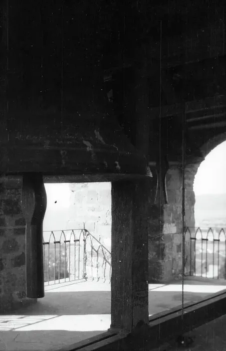 Stampa con cornice : Interno di una torre a Trieste