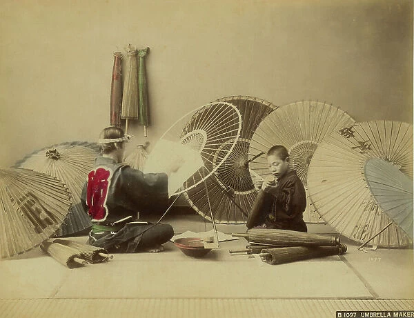 Japanese umbrella artisans