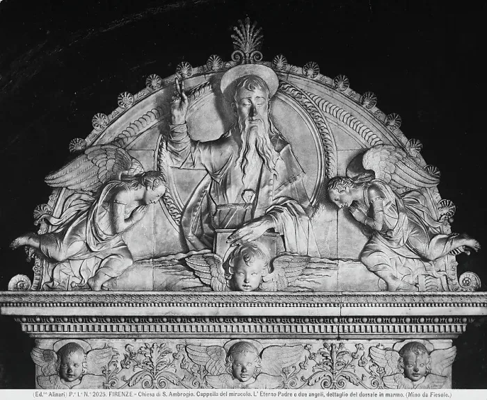 Stampa con cornice : Chiesa di Sant'Ambrogio, Cappella del Miracolo