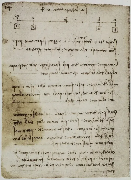Impresión enmarcada : Ilustración de la física observada en el Codice Forster II, folio 118v.