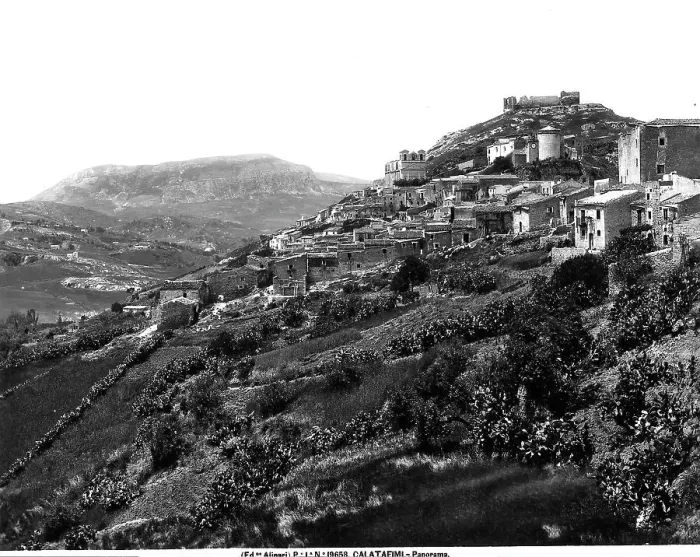 Impresión enmarcada : Vista panorámica de Calatafimi
