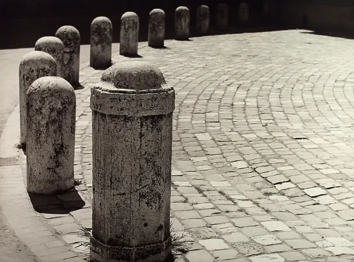 Stampa con cornice : Piazzale con selciato