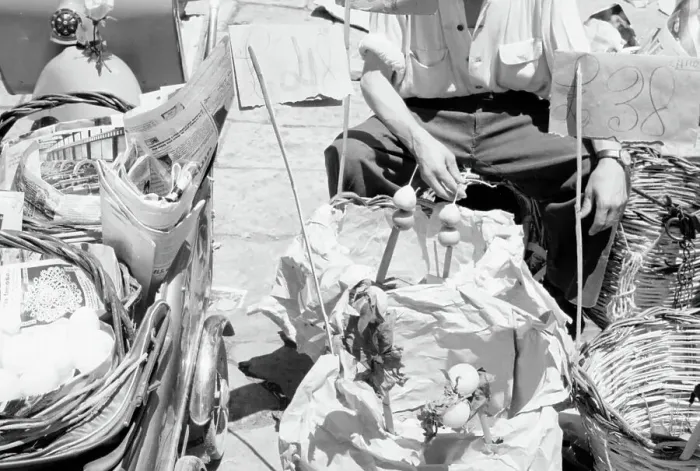 Stampa con cornice : Venditore ambulante