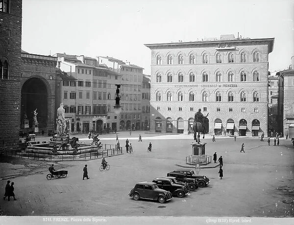 Piazza della Signoria with the Palazzo delle Assicurazioni Generali in Florence