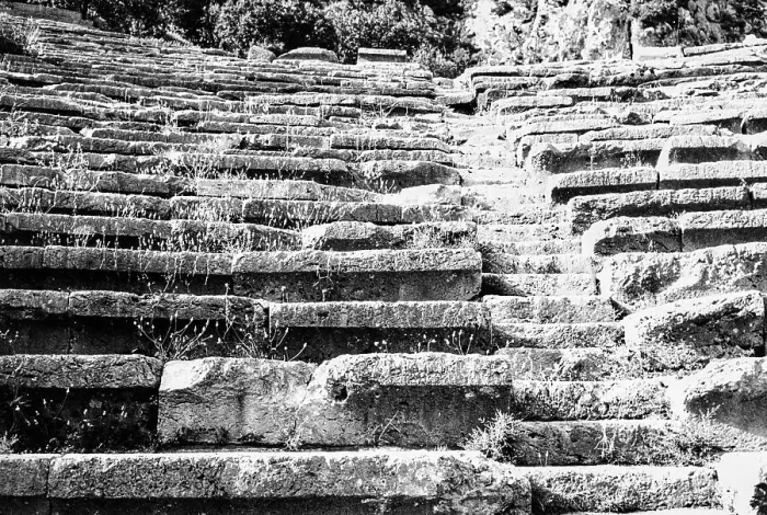 Stampa con cornice : Gradinate di un teatro antico