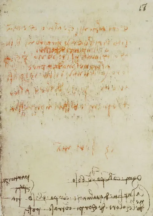 Gerahmter Druck : Studio über Schatten; Blatt aus dem Codex Forster III, c.74v