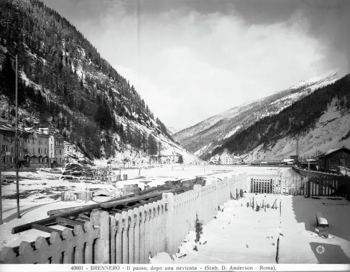 Gerahmter Druck : Brennerpasch