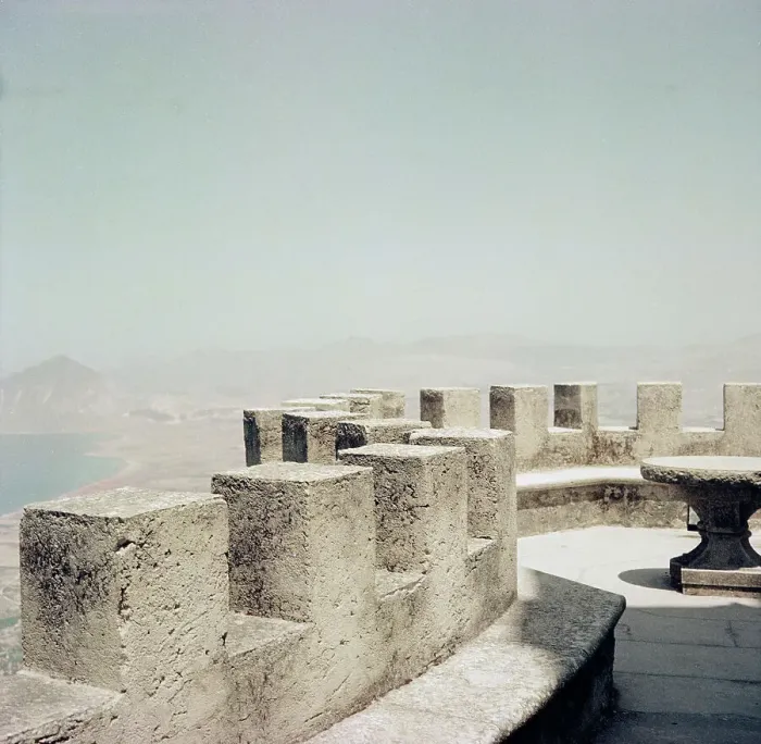 Stampa con cornice : Veduta di Erice