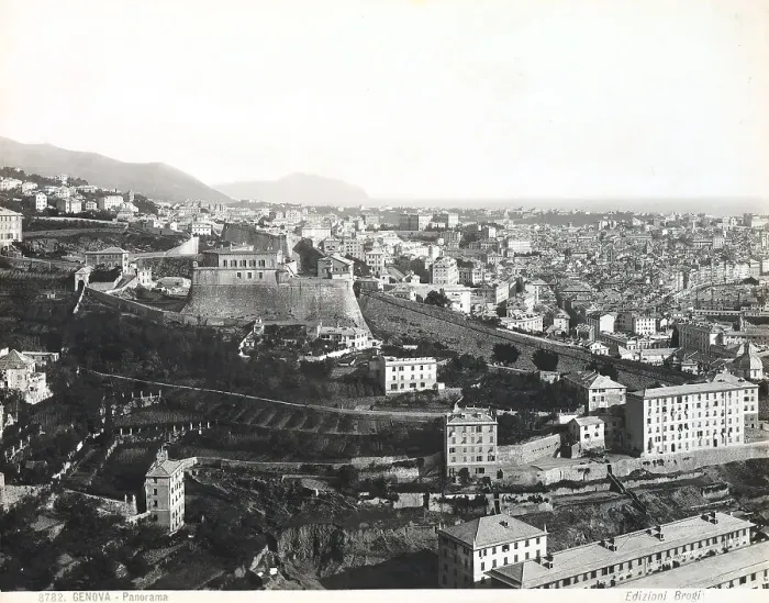 Stampa con cornice : Panorama di Genova Stampa con cornice : Panorama di Genova