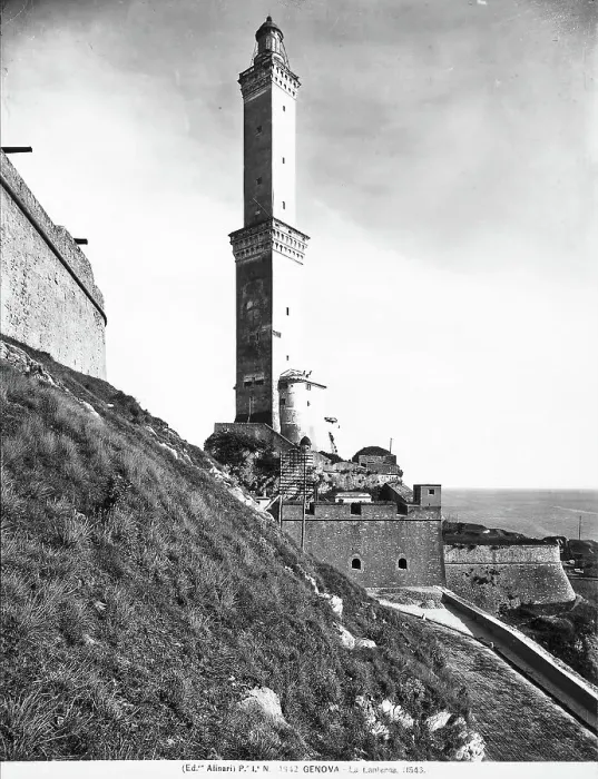 Gerahmter Druck : Der Leuchtturm von Genua