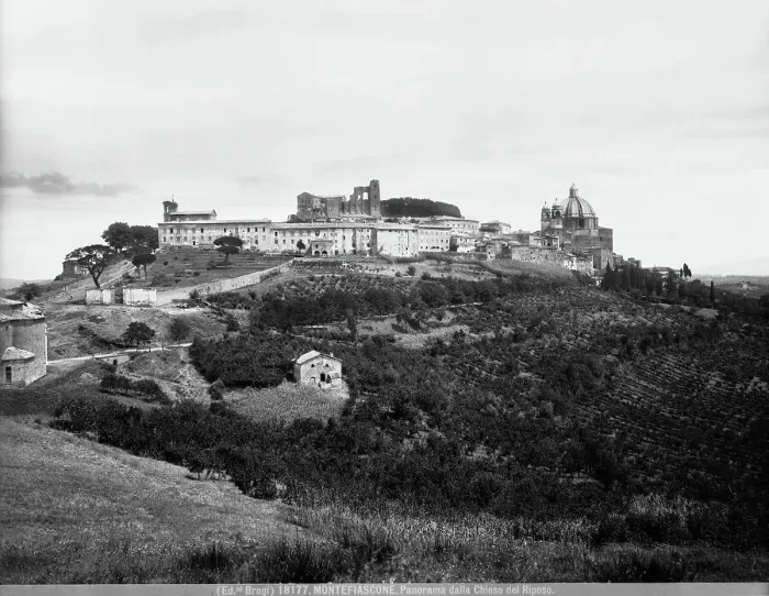 Stampa con cornice : Veduta di Montefiascone Stampa con cornice : Veduta di Montefiascone