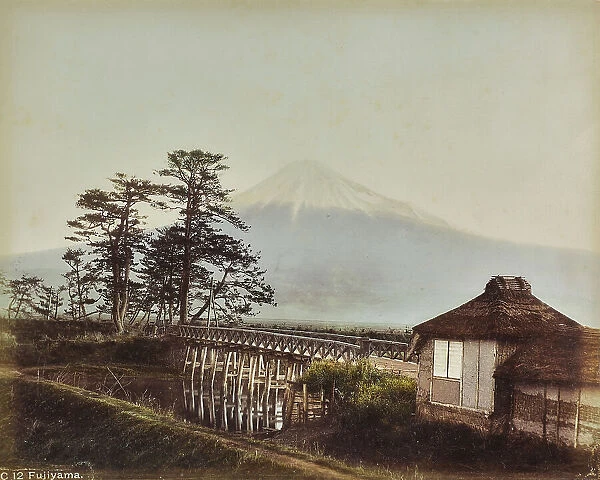 View with Mount Fuji (Fujiyama), Japan