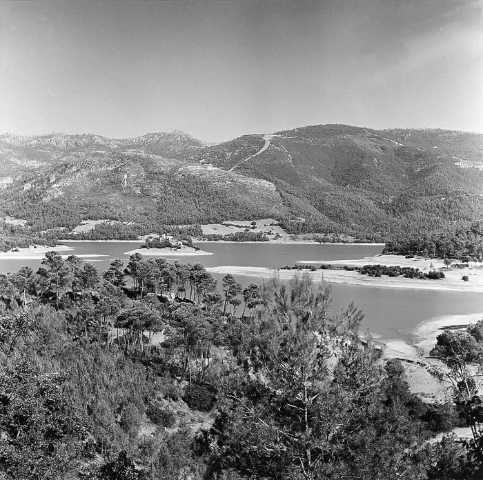 Impression encadrée : Panorama du fleuve en Espagne