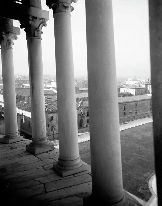 Stampa con cornice : Veduta dalla Torre di Pisa