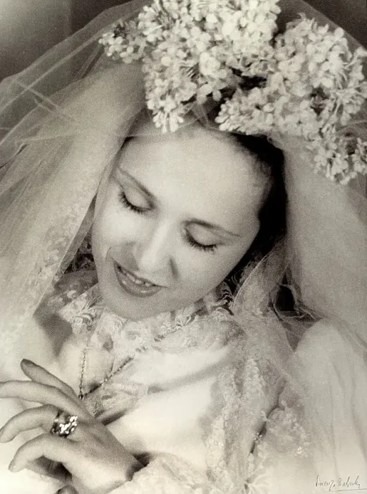 Stampa con cornice : Giovane sposa