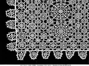 Images Dated 13th December 2011: 17th century lace tablecloth, displayed in the Exhibition of ancient Sienese art, held in Siena