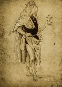Collezione Di Belle Arti - Disegni Stampe: Studio di uno dei Re Magi, disegno di Raffaello, conservato al British Museum di Londra