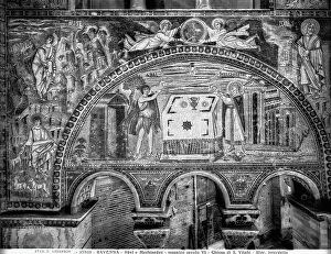 Images Dated 15th November 2006: Abel and Mechisedee, close up of the mosaic decorations of the San Vitale Basilica in Ravenna