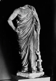 Images Dated 25th May 2010: Acephalic statue of Asclepius, marble, National Archaeological Museum, Venice