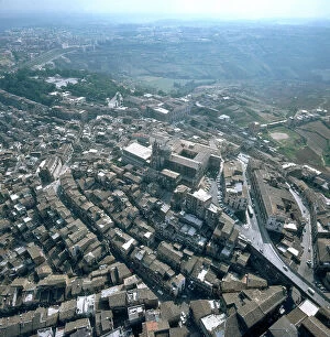 Images Dated 17th December 2007: Aerial view of Caltagirone
