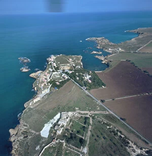 Images Dated 10th December 2007: Aerial view of Capo Murro di Porco