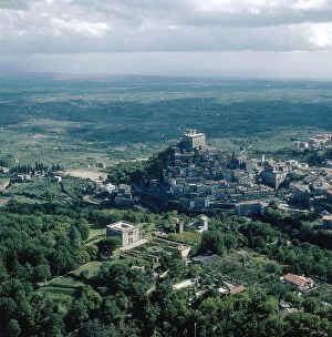 Images Dated 27th December 2007: Aerial view of Soriano nel Cimino (Viterbo)