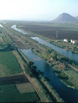 Images Dated 19th December 2007: Aerial view of the surrounding countryside of Terracina
