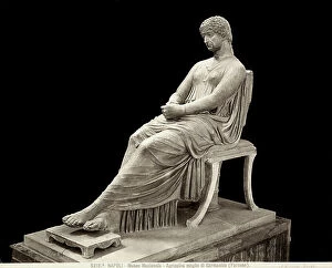 Images Dated 17th March 2009: Agrippina, wife of Germanicus (Farnese), statue in the National Archaeological Museum of Naples
