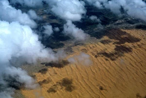 Images Dated 16th November 2009: From the air. Desert zones at the edges of the savannah