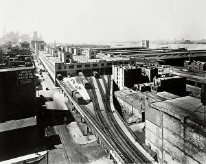 Images Dated 28th July 2011: Air view of St. John's Park Freight Station in New York City