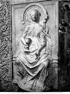 Images Dated 26th August 2008: Allegory of Faith, close-up of the Monument to Paolo II, base-relief