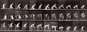 Images Dated 3rd December 2007: 'Animal Locomotion' (plate 538): sequence with a naked boy without legs getting on and off a chair