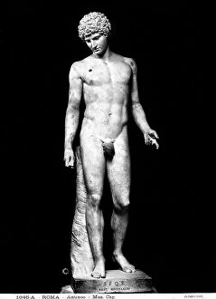 Images Dated 16th October 2009: Antinous, statue preserved in the Capitoline Museums, Rome