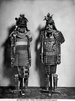 Images Dated 25th September 2009: Two antique Japanese suits of armor, Museo Stibbert, Florence
