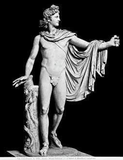 Images Dated 25th July 2011: Apollo Belvedere, the statue of Calamide, in the Pio-Clementino Museum of Vatican City in Rome