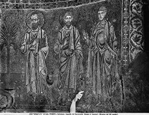 Images Dated 27th April 2012: Three apostles. Mosaic in the Chapel of the Sacrament, in the cathedral of San Giusto, Trieste
