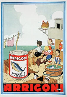 Images Dated 11th October 2011: Arrigoni tuna Publicity (Trieste), illustration taken from the magazine 'L'Illustration Italian'