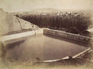 Images Dated 9th January 2008: Artificial pool, image taken from the photo album 'Vistas in Chile', dated January 13, 1902