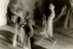 Images Dated 3rd December 2010: Artistic photograph obtained using a long exposure time. The image shows a few dancers wearing