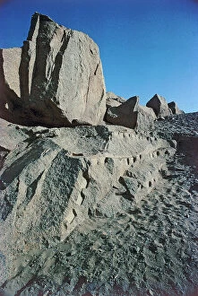 Images Dated 24th October 2011: Aswan: the ancient granite quarry used to build the temples