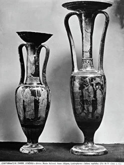 Images Dated 11th April 2012: Two Attic vases with marriage scenes. National Archaeological Museum of Athens